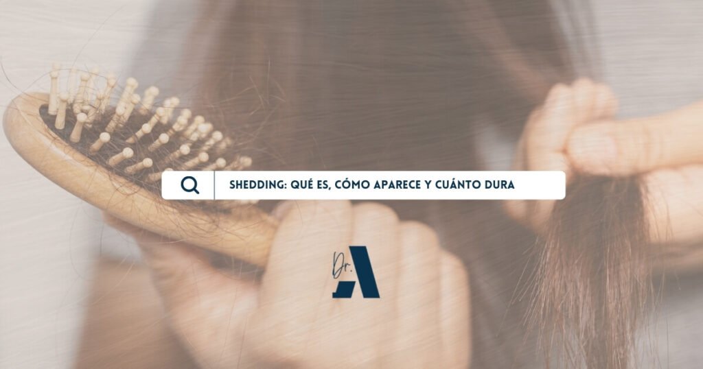 Mujer que padece efecto shedding.